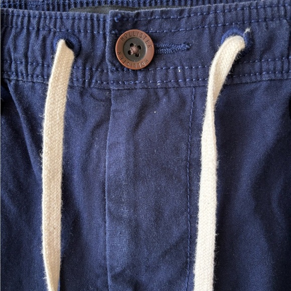 Hollister Men's Linen Blend Blue Chinos | Size Small - Picture 4 of 7